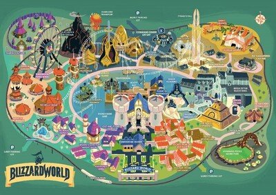 Cover for Blizzard Entertainment · Blizzard World Puzzle (Puslespill) (2018)
