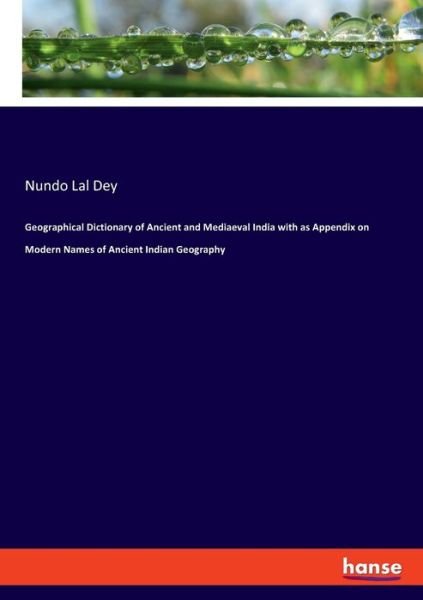 Cover for Dey · Geographical Dictionary of Ancient (Bok) (2019)