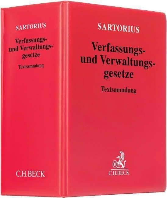Cover for Carl Sartorius · Verfassungs- und Verwaltungsgesetze 1 der Bundesrepublik Deutschland . Inkl. 117. Erg?nzungslieferung (Spiral Book) (2017)