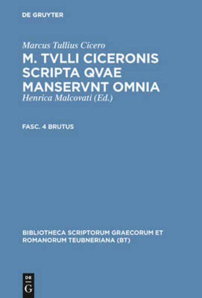 M. Tvlli Ciceronis scripta qvae - Cicero - Bücher - K.G. SAUR VERLAG - 9783598711725 - 1970