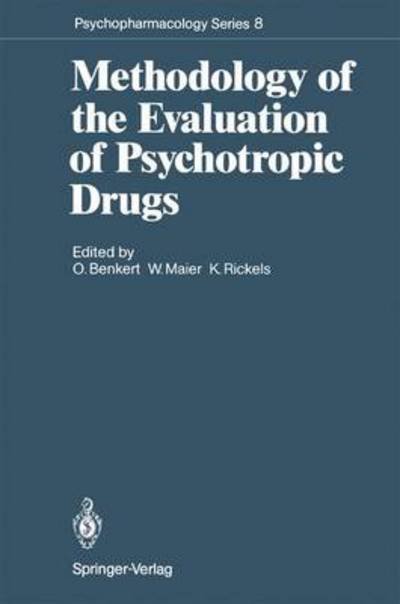 Cover for Otto Benkert · Methodology of the Evaluation of Psychotropic Drugs - Psychopharmacology Series (Taschenbuch) [Softcover reprint of the original 1st ed. 1990 edition] (2011)
