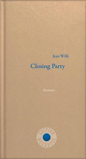 Cover for Jean Willi · Closing Party (Book) (2022)