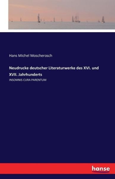 Cover for Moscherosch · Neudrucke deutscher Literat (Bog) (2016)