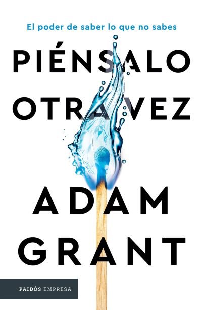 Cover for Adam Grant · Piensalo Otra Vez (Pocketbok) (2022)