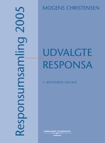 Cover for Mogens Christensen · Responsumsamling 2005 (Sewn Spine Book) [3e édition] (2005)