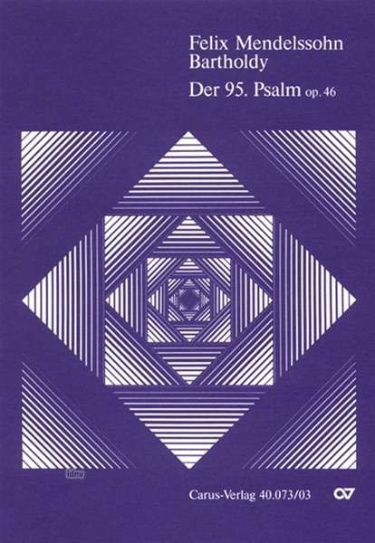 Cover for Mendelssohn · Psalm 95,KA.CV40.073/03 (Bok)
