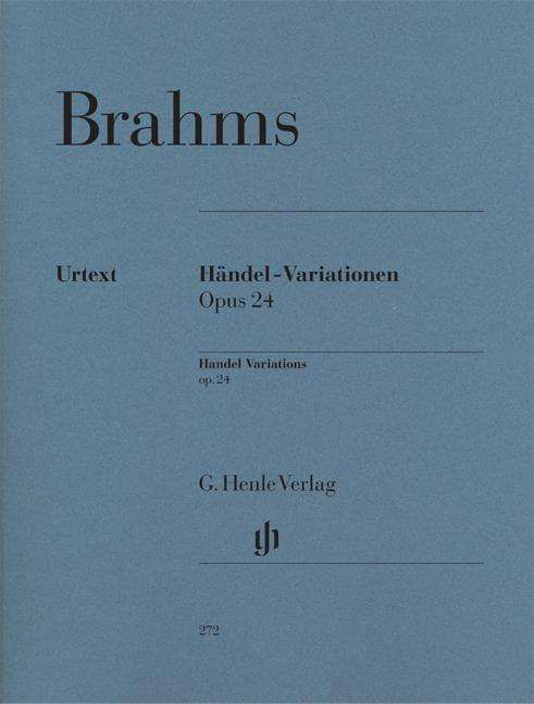 Händel-Variat.op.24,Kl.HN272 - J. Brahms - Kirjat - SCHOTT & CO - 9790201802725 - perjantai 6. huhtikuuta 2018