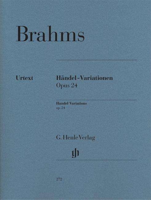 Händel-Variat.op.24,Kl.HN272 - J. Brahms - Bücher - SCHOTT & CO - 9790201802725 - 6. April 2018