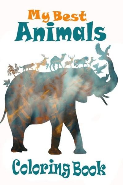 Cover for Mragab · My best animals coloring book (Paperback Bog) (2020)