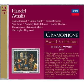 Handel: Athalia Complete - Sutherland / Kirkby / Bowman / Jones / Johnson / Hogwood / Aca - Música - UNIVERSAL MUSIC - 0028947520726 - 5 de dezembro de 2003