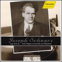 Cover for Joseph Schwarz · Joseph Schwarz Sings Arias (CD) (2004)