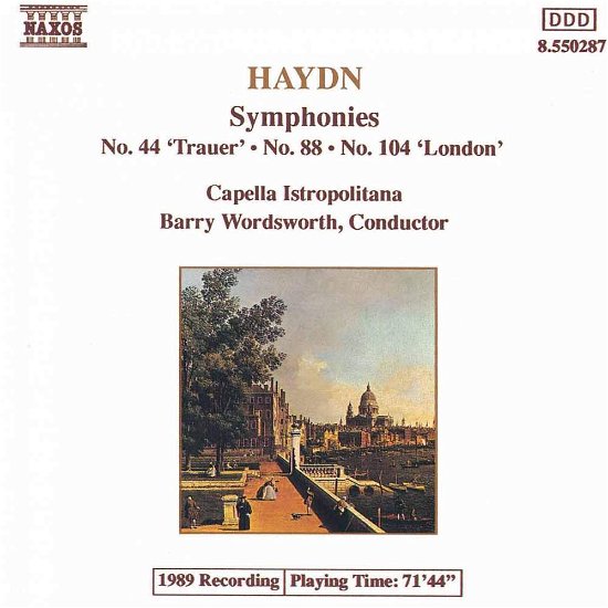 Cover for Haydn / Wordsworth · Symphonies 44, 88 &amp; 104 (CD) (1994)