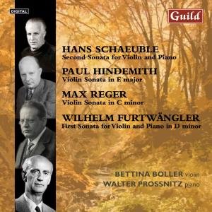 Cover for Schaeuble / Hindemith / Reger / Boller · Violin Sonatas (CD) (2009)