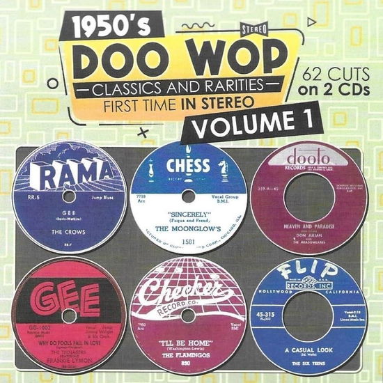 Cover for 1950s Doo Wop Classics and Rarities 1 / Various (CD) (2023)