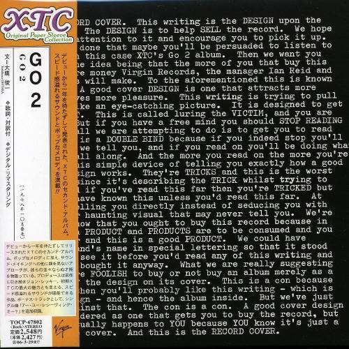 Cover for Xtc · Go 2 (CD) [Limited edition] (2007)