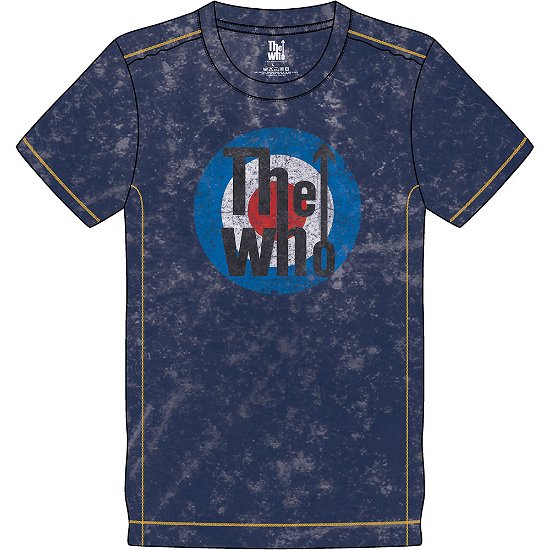 Cover for The Who · The Who Unisex T-Shirt: Target Logo (Wash Collection) (T-shirt) [size S] [Blue - Unisex edition]