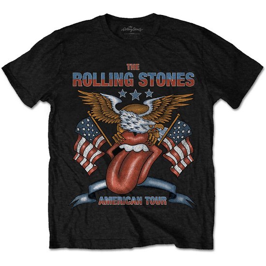 Cover for The Rolling Stones · The Rolling Stones Unisex T-Shirt: USA Tour Eagle (T-shirt) [size S]
