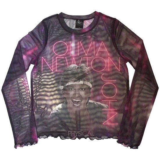 Olivia Newton-John Ladies Long Sleeve T-Shirt: Physical (Mesh) - Olivia Newton-John - Merchandise -  - 5056737237726 - 