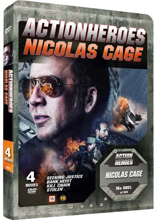 Cover for Nicolas Cage: Action Heroes (DVD) [Steelbook edition] (2021)