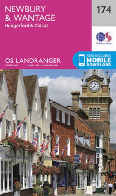 Cover for Ordnance Survey · Newbury &amp; Wantage, Hungerford &amp; Didcot - OS Landranger Map (Kartor) [February 2016 edition] (2016)
