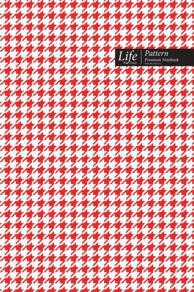 Cover for Design · Checkered II Pattern Composition Notebook, Stylish Portable Write-In Journal (A5), 144 Sheets Red Cover (Paperback Book) (2020)