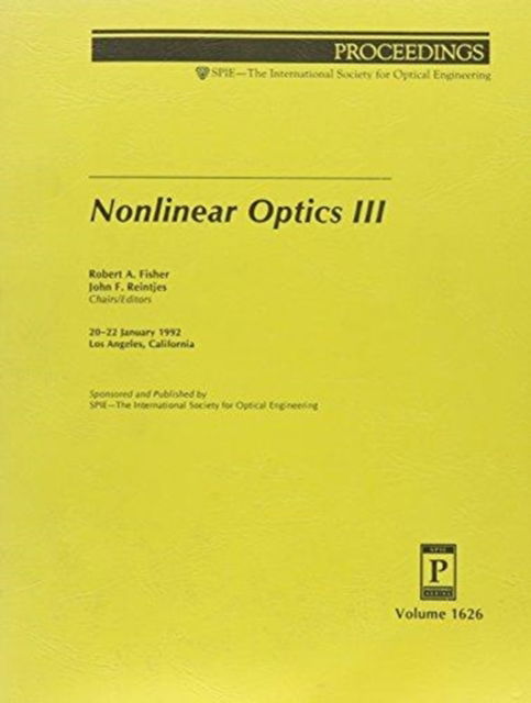 Cover for Fisher · Nonlinear Optics Iii (Paperback Book) (2006)