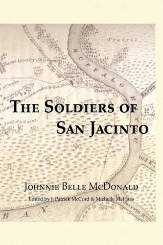 Cover for Johnnie Belle Mcdonald · The Soldiers of San Jacinto (Inbunden Bok) (2008)