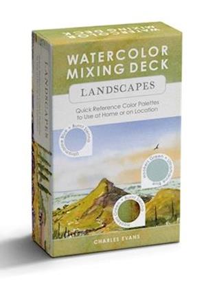 Cover for Evans, Charles (Author) · Watercolor Mixing Deck: Landscapes: Quick Reference Color Palettes to Use at Home or on Location (Orakelkort/tarotkort) (2025)