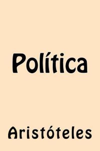 Cover for Aristoteles · Pol tica (Paperback Bog) (2016)