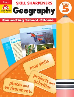 Cover for Evan-Moor Educational Publishers · Skill Sharpeners Geography, Grade 5 (Paperback Book) (2018)