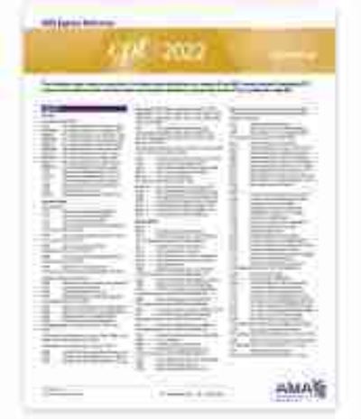 Cover for American Medical Association · CPT Express Reference Coding Card 2022: Gynecology (Map) (2022)