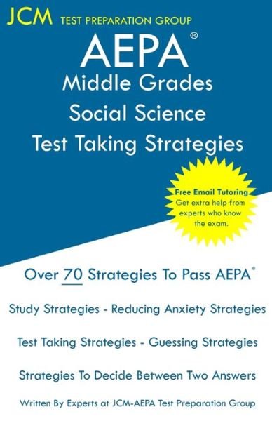 Cover for Jcm-Aepa Test Preparation Group · AEPA Middle Grades Social Science - Test Taking Strategies (Paperback Book) (2019)
