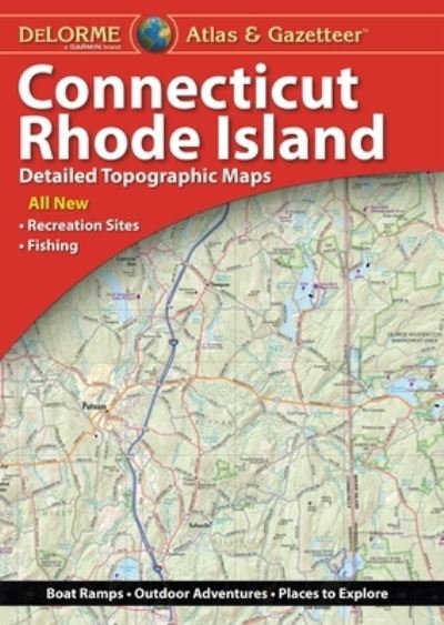 Cover for Garmin International · Connecticut / Rhode Island Atlas &amp; Gazetteer (Book) (2023)