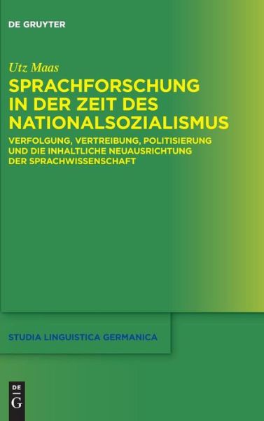 Cover for Maas · Sprachforschung in der Zeit des Na (Book) (2016)