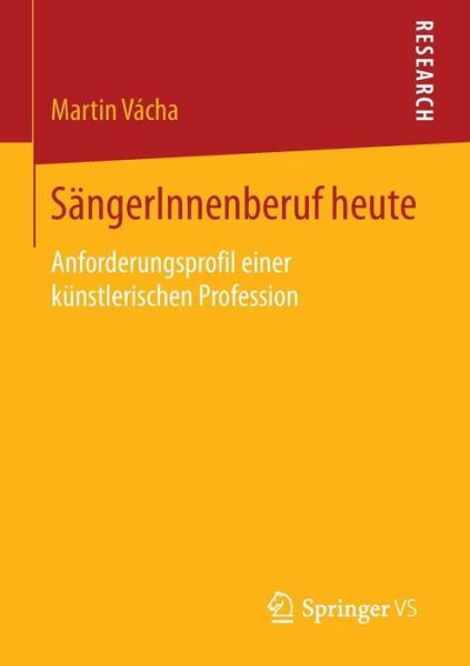 Cover for Vacha · SängerInnenberuf heute (Book) (2016)