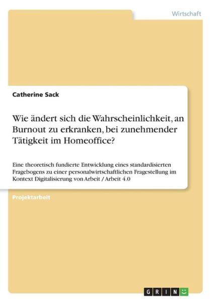 Cover for Sack · Wie ändert sich die Wahrscheinlich (Book)