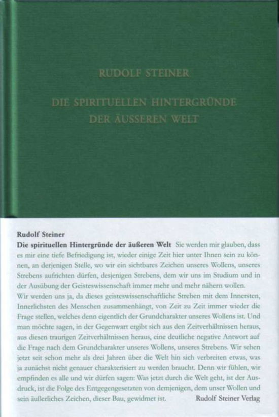 Cover for Steiner · Die spirituellen Hintergründe d (Bog)