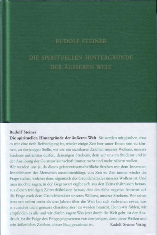 Cover for Steiner · Die spirituellen Hintergründe d (Bog)