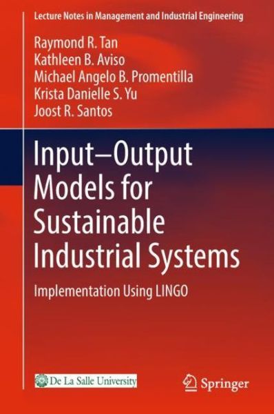 Cover for Tan · Input Output Models for Sustainable Industrial Systems (Bog) [1st ed. 2019 edition] (2018)