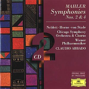 Mahler: Symp. N. 2 & 4 - Abbado / Chicago S. O. / Wiene - Musik - POL - 0028945303727 - 21. december 2001