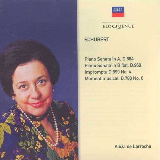 Cover for Schubert · Piano Sonatas D 664 and 960 - Alicia Larrocha (CD) (2014)