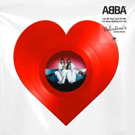 Cover for Abba · Lay All Your Love On Me / I've Been Waiting For You (Heart-Shaped Valentine's 12&quot; LP) by ABBA [LP] (VINYYLI) (2025)