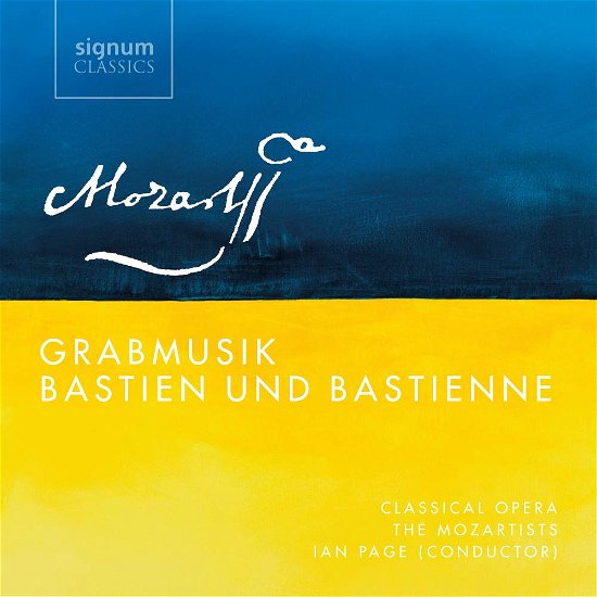 Cover for Wolfgang Amadeus Mozart · Grabmusik, Bastien Und Bastienne (CD) (2018)