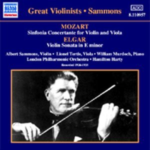 Great Violinists: Albert Sammons - Albert Sammons - Musik - NAXOS - 0636943195727 - 17. juni 2003