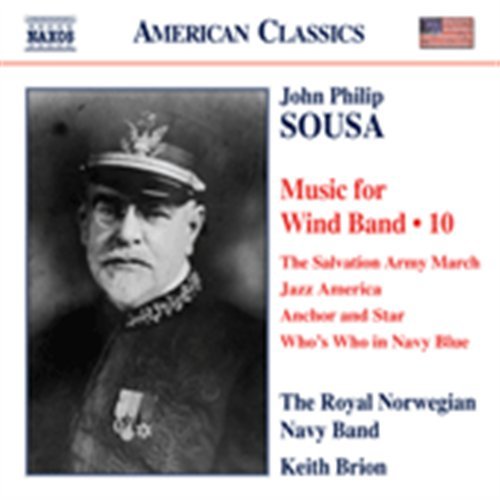 Cover for Norwegian Navy Bandbrion · Sousamusic For Wind Band 10 (CD) (2012)