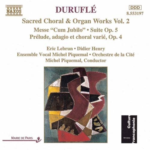 Sacred Choral & Organ V.2 - M. Durufle - Musique - NAXOS - 0730099419727 - 26 novembre 1997