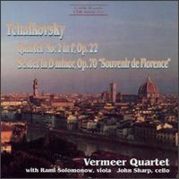 Cover for Tchaikovsky / Vermeer Quartet / Saolomonov / Sharp · String Quartet 2 / String Sextet (CD) (1996)