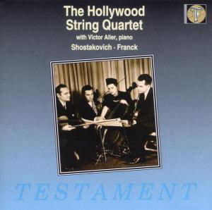 Hollywood String Quartet · Piano Quintet In F Testament Klassisk (CD) (2000)