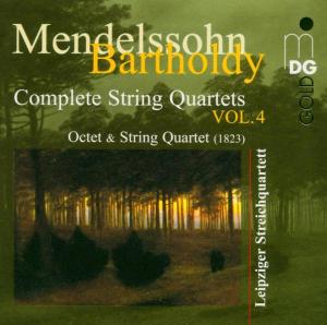 Cover for Mendelssohn / Leipzig String Quartet · Complete String Quartets 4 (CD) (2004)