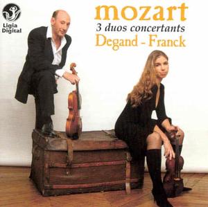 Cover for Mozart · Mozart The Three Duos Concertants For Violin And Viola. (S.-M. Degand Violin &amp; P.Franck Viol (CD) (2017)